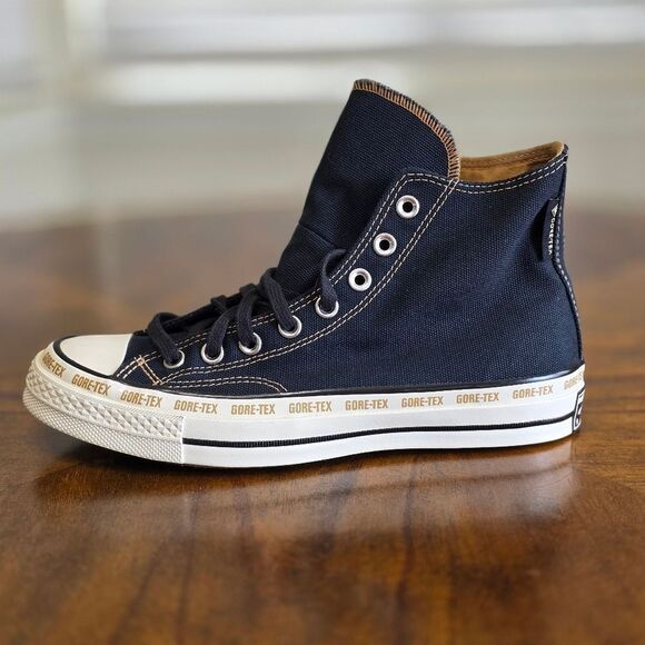 Converse Chuck Taylor Gore-Tex GTX High Black Toadstool Tan Women's 9 LE A08565C - Picture 8 of 16